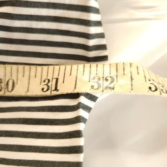 VTG Polo Ralph Lauren Mens 18 34/35 Blue Gray Striped Andrew Classic Dress Shirt - Picture 7 of 7